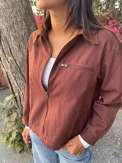 Brown Field Shacket