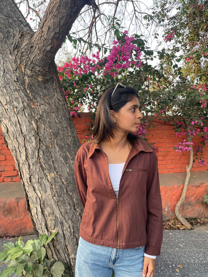 Brown Field Shacket