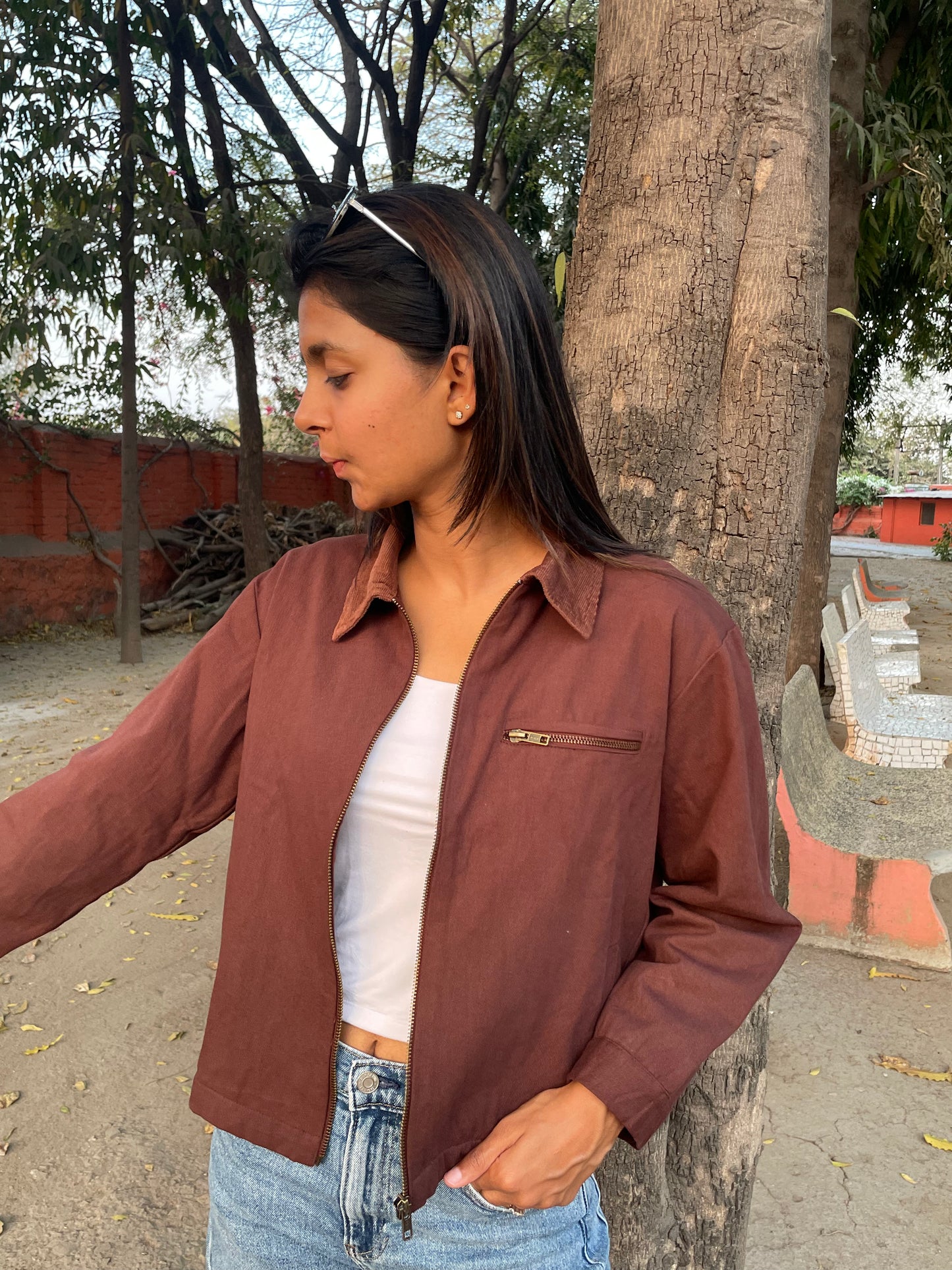 Brown Field Shacket