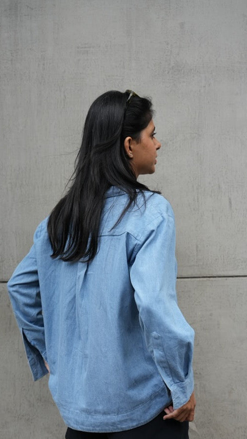 90s Easy Denim Shirt