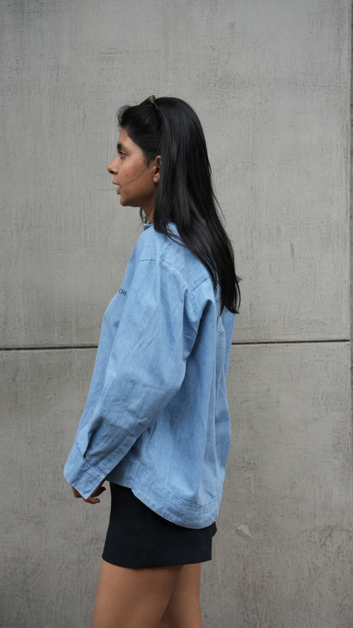 90s Easy Denim Shirt